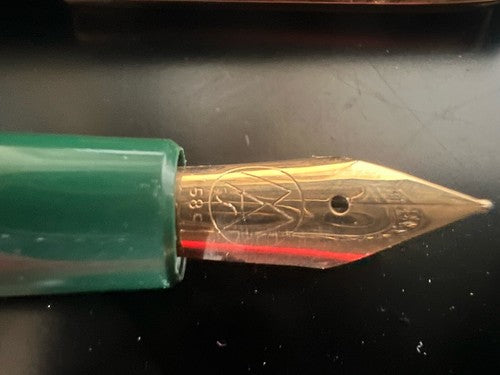 OMAS Green Füllfederhalter Studio C 14K GOLD Feder und Kugelschreiber Vintage 