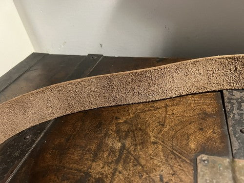 🔴 ROYAL CARABINERS cinta militare 12 th di cuoio inglese fibbia metallo VINTAGE