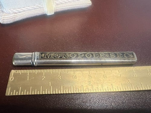 Control Knobs Pencil Mechanical Antique Metal Chiselled Belle Époque 1880