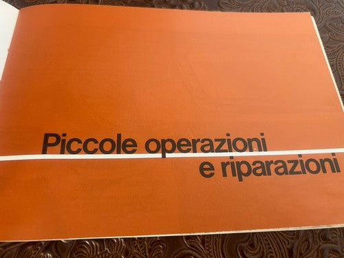Chrysler Simca Horizon Booklet Car Use Maintenance Italian Original