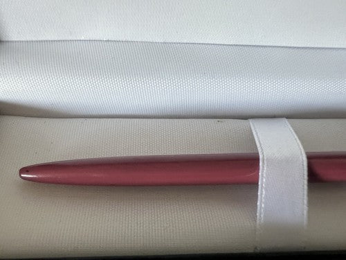 🔴 MONTEGRAPPA penna sfera lacca ROSA pulsante a scatto scrive vintage