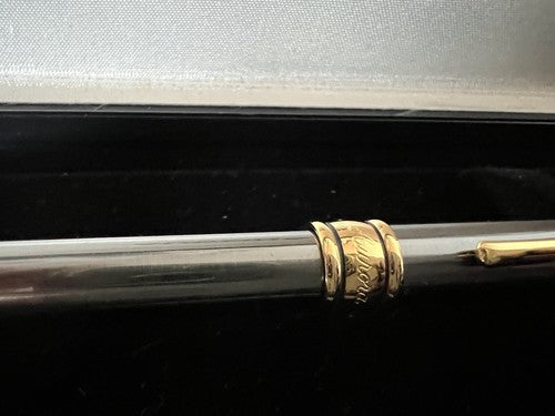 🔴 AURORA Magellan Füllfederhalter, Gunmetal-Lackierung, Goldverzierungen L 