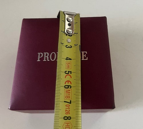 🔴 PROMESSE scatola gioiello orecchini, pendente, charms bordeaux rigido
