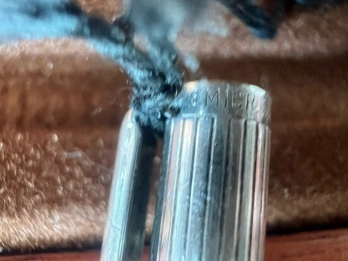 🔴 RONSON penna sfera placcata argento scrive vintage con garanzia 1970