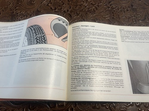 Renault 4 Anleitung Auto Nutzung und Haltung Sprache Deutsche Original Vintage 