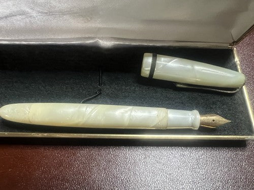 Stilnova Stylo-Plume Stylo à Plume Effet Nacre Stylo Plume Or 14 Écrit Vintage