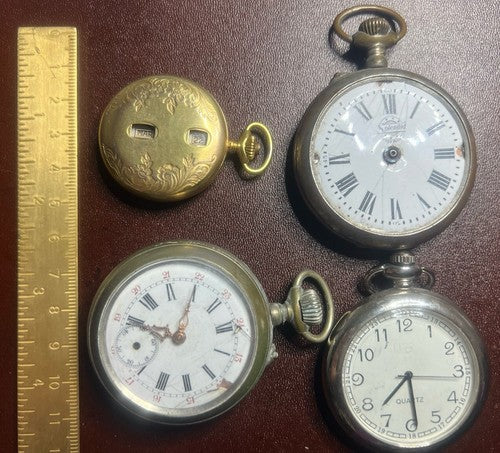 Montres Poche Splendid Ed Autres Pièces Remplacement 4 Pièces Vintage 