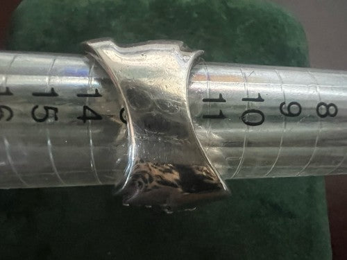 🔴 Anello donna ARGENTO 925 con pietre giri di ONDE EFFETTO DIAMANTI a balzi