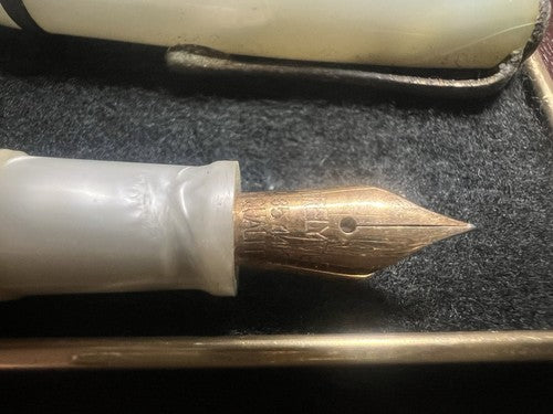 Stilnova Stylo-Plume Stylo à Plume Effet Nacre Stylo Plume Or 14 Écrit Vintage