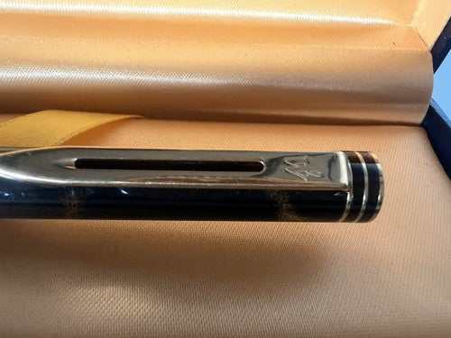 Waterman Pen Sphere Ideal Lacquer Marbled Refill Roller Marking Vintage 80