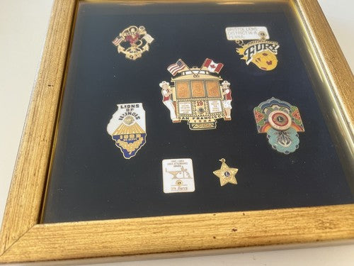 Lions Club USA Saint Francisco Philadelphia de la Broche Vernis Vintage