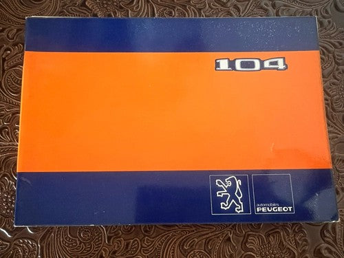 Peugeot 104 Livret Voiture Utilisation Entretien International Original Rétro