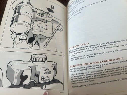 Simca 1100 Booklet Car Use Maintenance Italian Original Vintage
