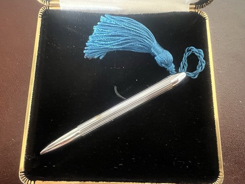 Waterman Stylo-Plume Sphère Lady Chrome Spline Bit Avec Boîte Vintage