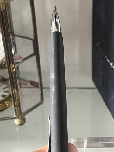 🔴 FISCHER Spacetec penna sfera nera meccanismo a pulsante scrive, vintage