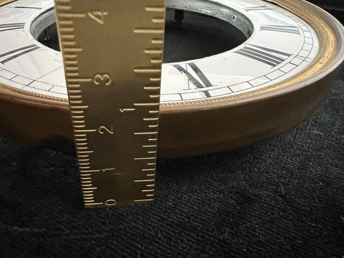 Quadrant Watch Pendulum Wall Polish Numbers Roman Brass Pins