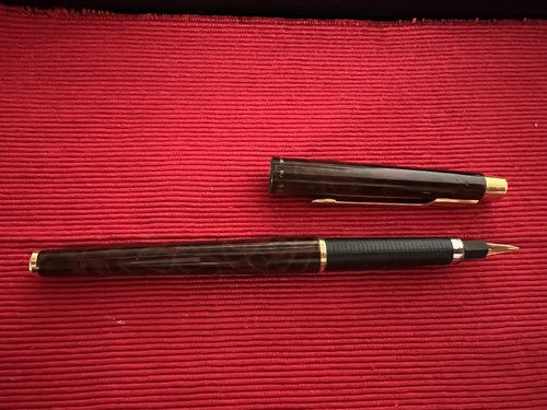 🔴 PARKER penna stilografica 180 lacca e sfera Parker 75 scrivono vintage