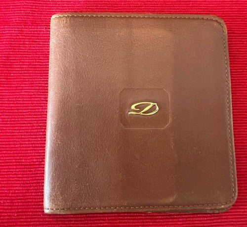 🔴 DUPONT portafoglio uomo pelle marrone porta banconote carte credito tascabile