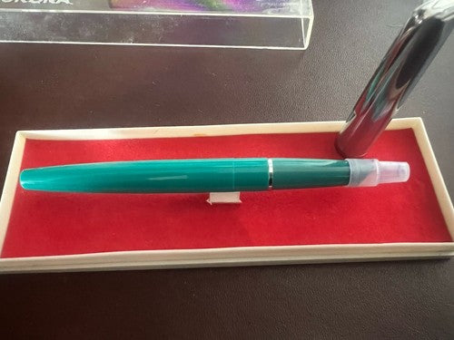 🔴 AURETTA fountain pen By Aurora turquoise Italian cartridges vintage 1970 