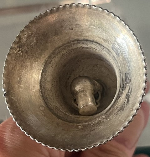 🔴 CAMPANELLO campanella campana metallo ceselli campana vintage h 11 cm
