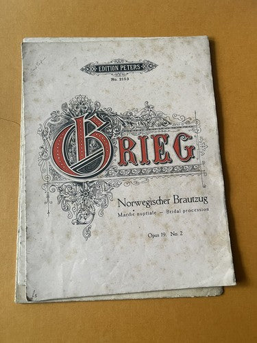 🔴 BRIEG Noten in deutscher Sprache wie abgebildet, 4 STÜCKE Vintage 