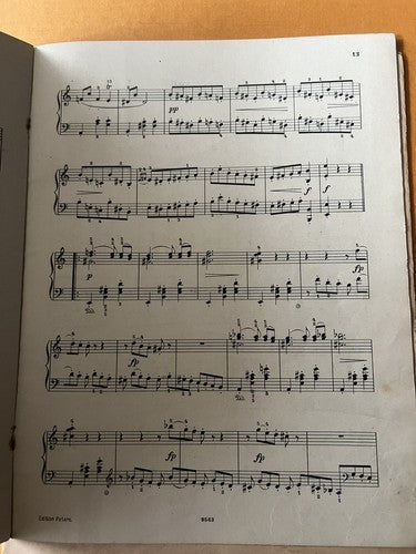🔴 BRIEG Noten in deutscher Sprache wie abgebildet, 4 STÜCKE Vintage 