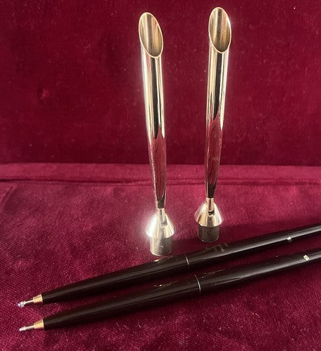 🔴 SHEAFFER penne sfera stilofori DECOR BALLPOINT supporti boccalini 1970