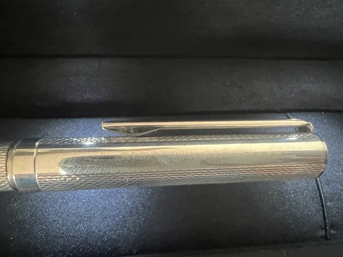 🔴 Penna sfera ARGENTO 925 MASSICCIO 925 timbro da personalizzare scrive 2