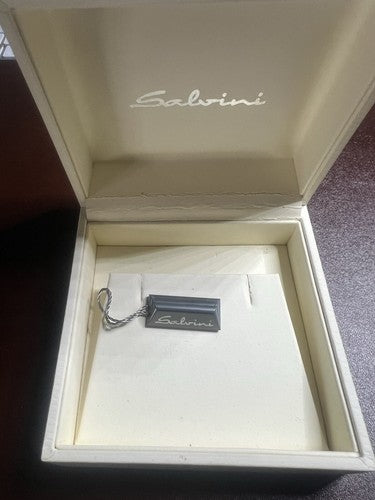 Salvini Boîte Boucles D'Oreilles Bijou Housse Avec Ex Feuillet Comptoir