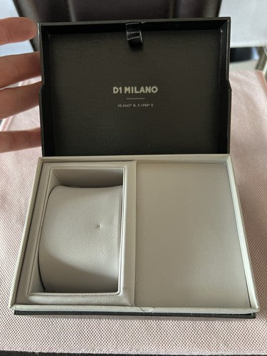 🔴 D1 MILANO box scatola orologio rigida cofanetto custodia con cuscino