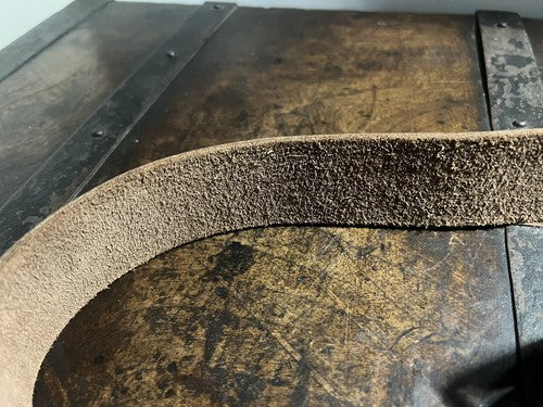 🔴 ROYAL CARABINERS cinta militare 12 th di cuoio inglese fibbia metallo VINTAGE