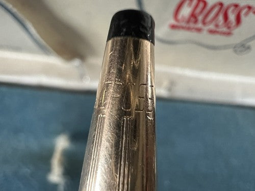 🔴 CROSS penna sfera Century classic placcata ORO scrive scatola istruzioni A