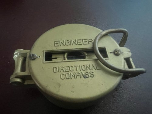 Boussole Engineer Directional Compass De Métal Doré Fonctionnel 