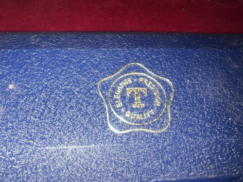 Tulxis Boîtier Boîte Montre Hommes Coffret Trousse Housse Bleu Vintage