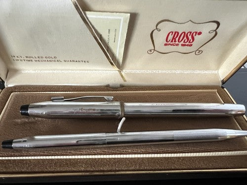Cross Penne Sphère Stratifié Chrome Vintage De Démonter 2 Penne