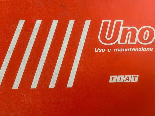 Fiat Uno 45-45 S-ES-55-55S 70S Booklet Car Use Maintenance Original