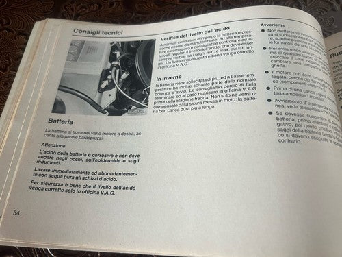 AUDI 80 Anleitung Auto Verwendung Wartung Italienisch Original Vintage