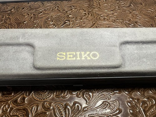 Seiko Box Watch Box Case Flocked Stops Vintage