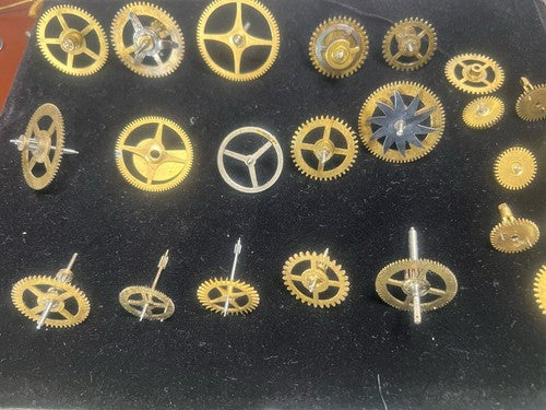 🔴 RUOTA OROLOGIO ingranaggio movimento pignoni a pendolo tavolo lotto 23 pezzi