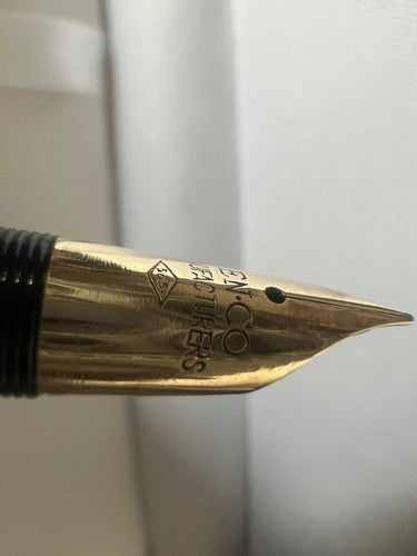 🔴 PEN CO penna stilografica 53 pennino a diamante ORO 14 kt vintage Penco C