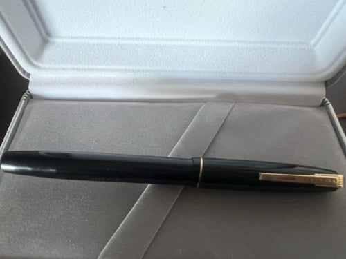 🔴 WATERMAN'S penna stilografica Ideal 402 leva pennino ORO antica SCRIVE