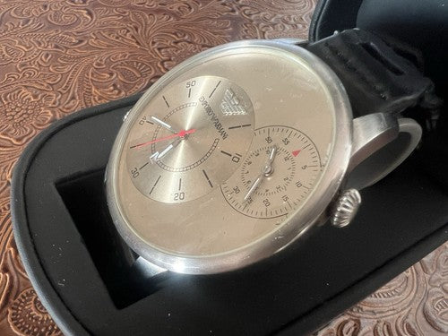 🔴 EMPORIO ARMANI orologio uomo quarzo AR0514 ORE INTERNAZIONALI garanzia