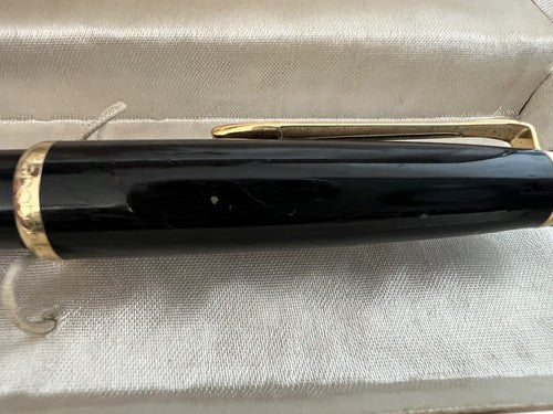 🔴 SENATOR penna stilografica PISTONE con iridium Point nera inchiostro Pelikan