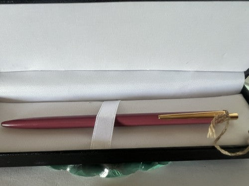 🔴 MONTEGRAPPA penna sfera lacca ROSA pulsante a scatto scrive vintage