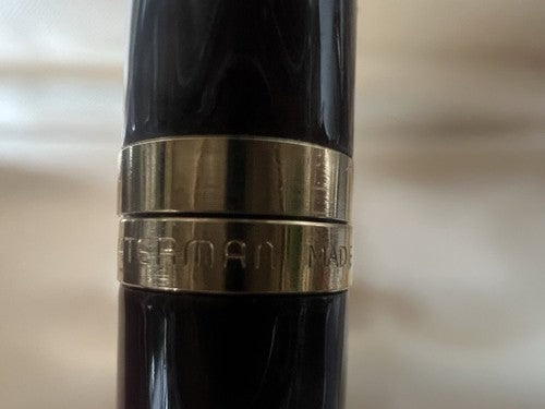 🔴 WATERMAN penna sfera lacca marmorizzata Emisphere francese nuova MAI USATA