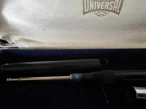 🔴 UNIVERSAL penna stilografica PISTONE pennino ORO stantuffo SCRIVE vintage 50