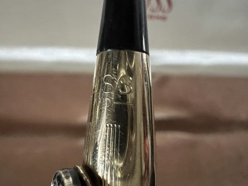 Cross Stylo-Plume Sphère Eland Plaqué Or Avec Emblème Écrit Avec Boîte Vintage