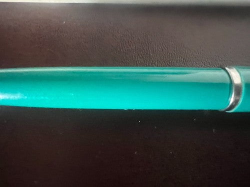 🔴 AURETTA penna stilografica By Aurora verde e cartucce vintage 1970