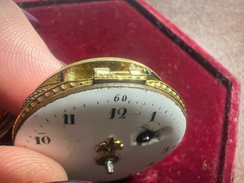 🔴 GIRARD DE MONT ROUGE movement antique French pocket watch verge 1770