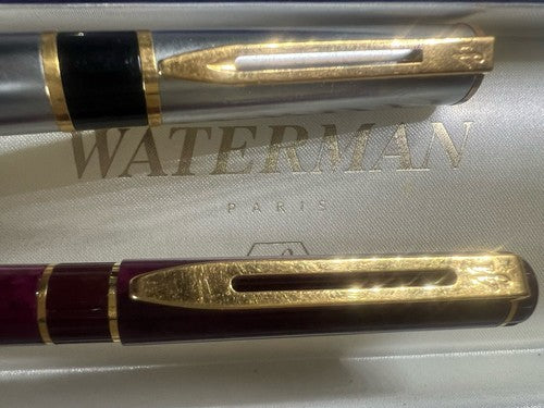 Waterman Stylo-Plume Stylo à Plume Laureat Chrome M und Sphère Rouge Write 